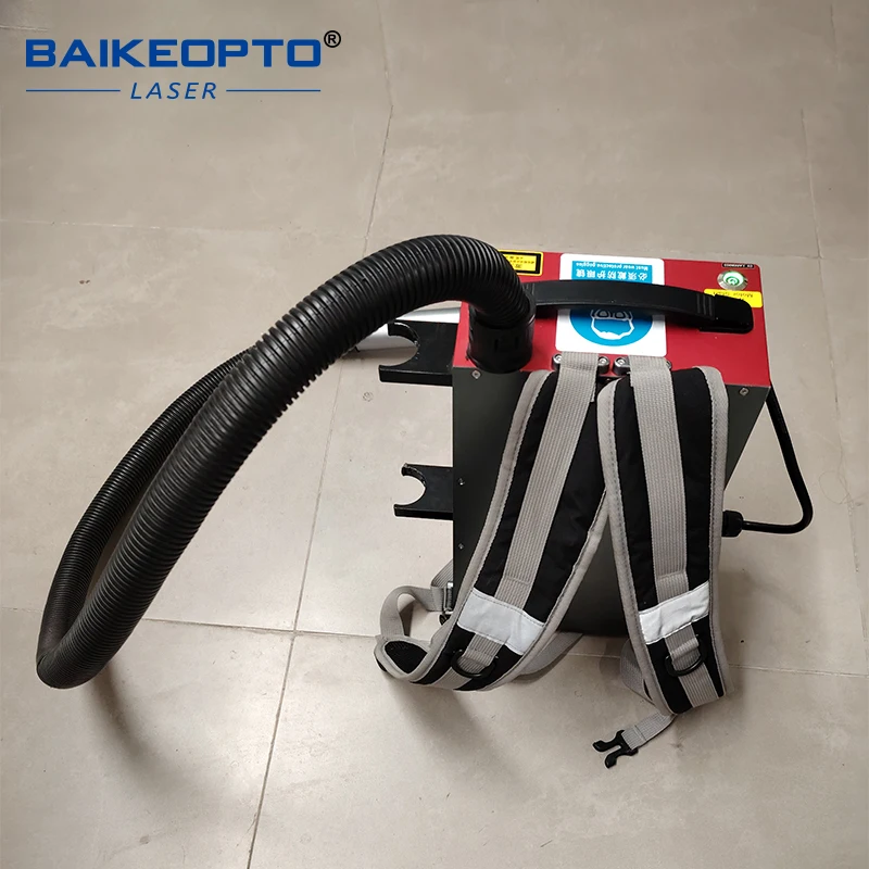 Cheap Laser Rust Remover 100 Watts Pulsed Laser Cleaner Backpack Laser Cleaning Machine 3