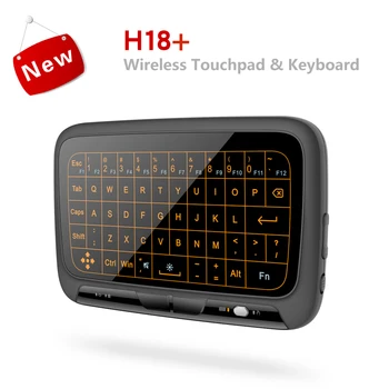 2.4GHz Air Mouse Keyboard USB Dongle Receiver Full Screen Touch QWERTY Keyboard Touchpad Plug And Play for Android Google TV Box 2