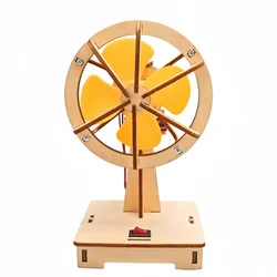 DIY Wooden Electric Swing Fan Kit - Physics Educational Project and Logical Training Hobby Gift (1pcs)