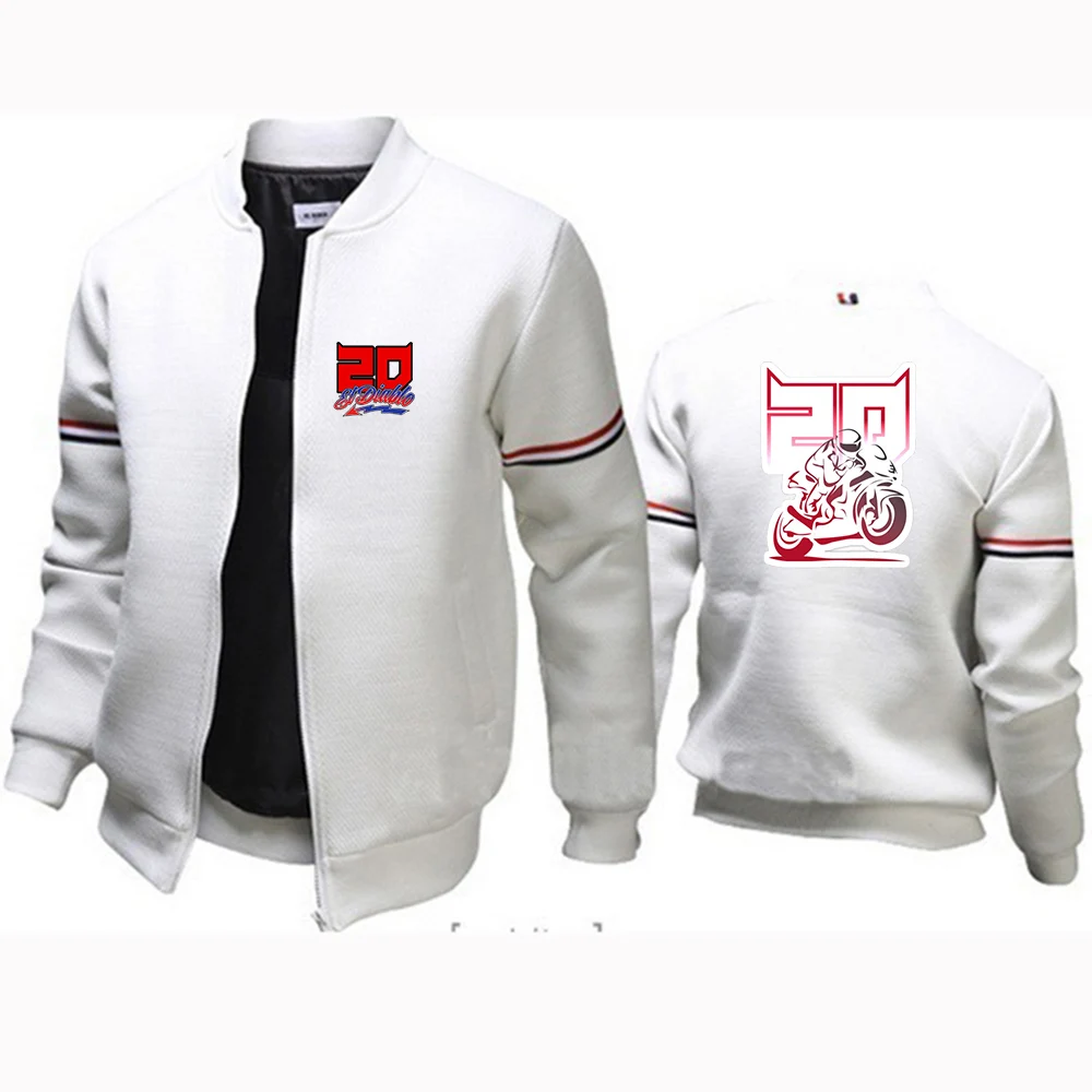 

2023 men's new FABIO QUARTARARO flying jacket zipper shirt street casual Harajuku sportswear coat jacket