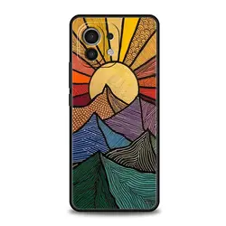 Abstract Mountain Sunrise Line Soft Case Cover - Xiaomi 11T(pro) (A1)