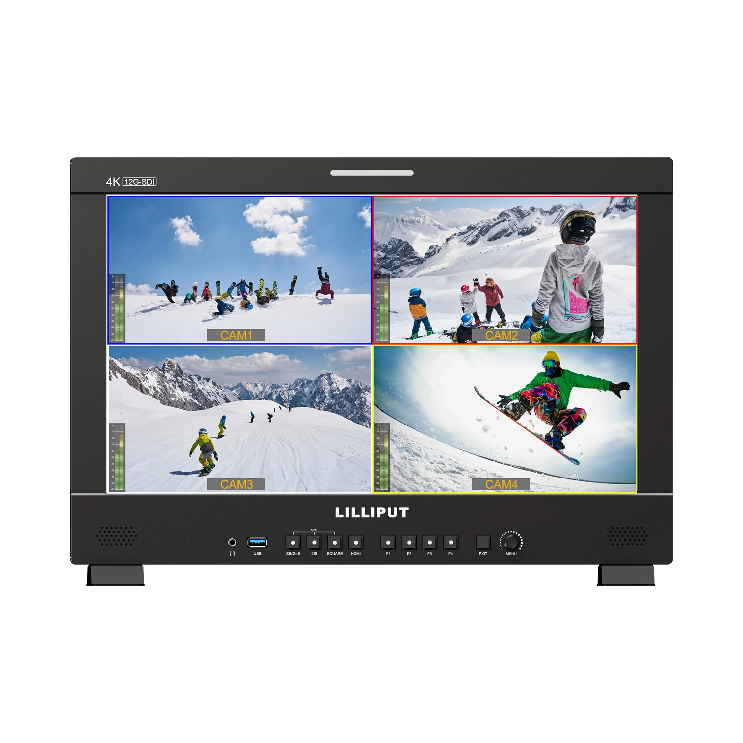 LILLIPUT Q18 12G-SDI/4KH DMI Signal 17.3 inch Professional Production Studio Monitor 3840X2160 3D-LUT 400nits Broadcast Quality