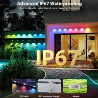 300FT Permanent Outdoor Lights Smart Eave Lights DIY Color Changing Music Sync Dynamic Waterproof for Roof Party Garden Decor - Image 4