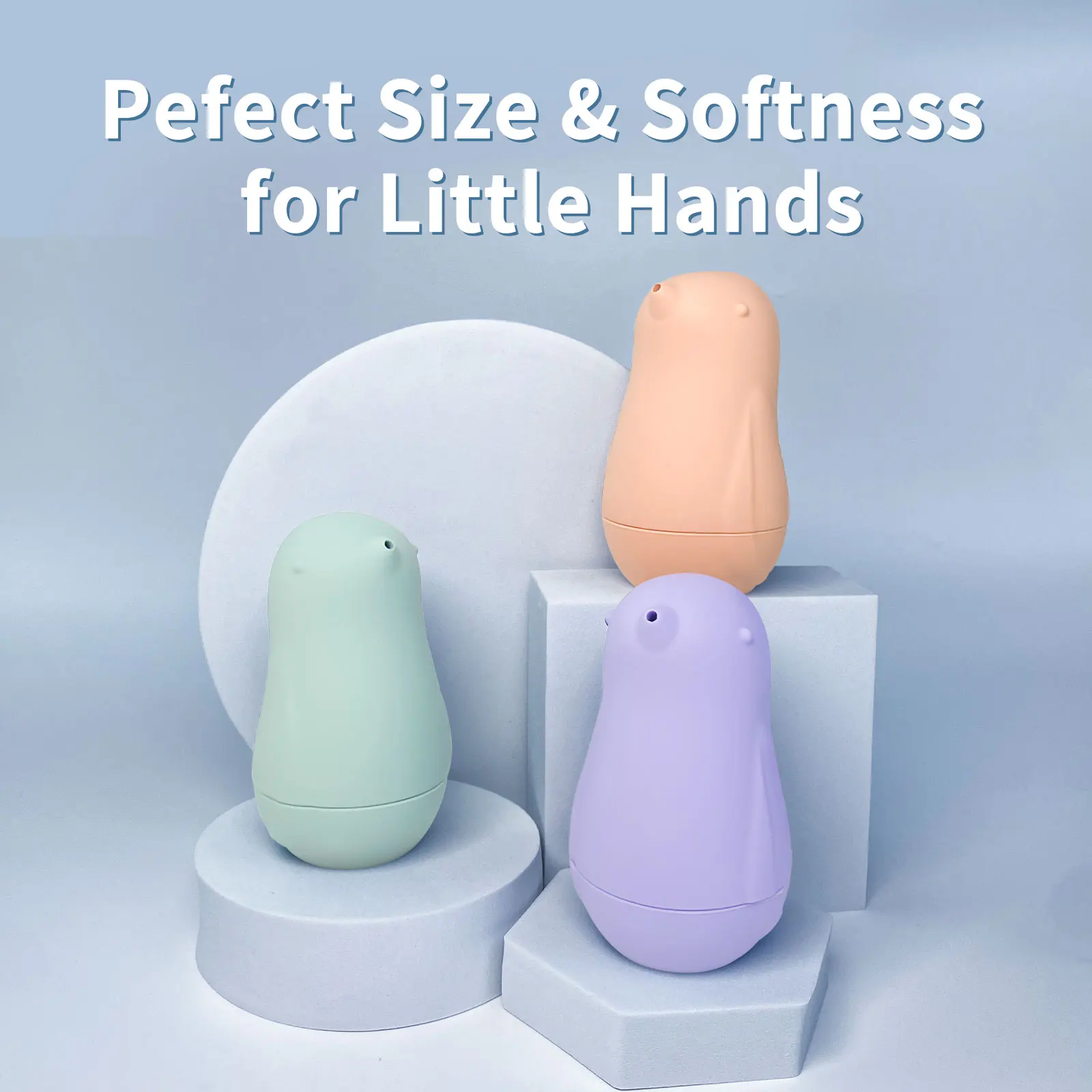 Eco-Friendly Bird-Shaped Animal Silicone Baby Bath Toy Water Spray Game Toy For Children Natural New Children Toddler Shower Toy