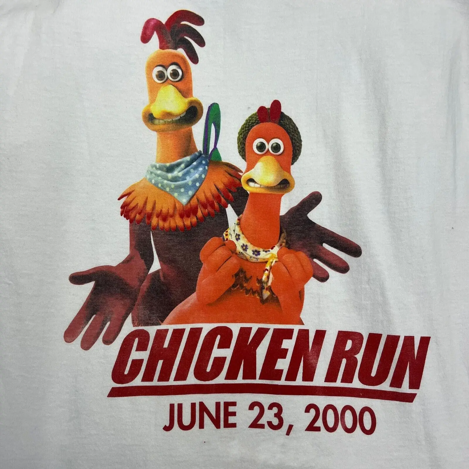 Chicken Run Funny Mo Vie Shirt Classic White Unisex Size S-2345Xl H3006 Maniche Lunghe