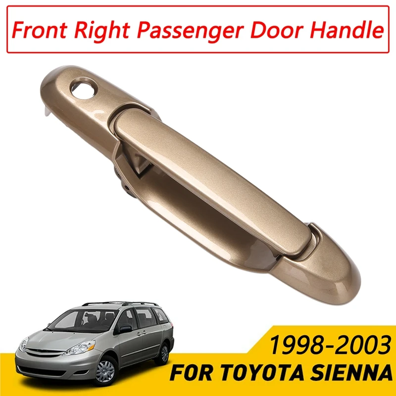 

Для 1998-2003 Toyota Sienna передняя правая пассажирская внешняя дверная ручка бежевая 69210-08010 Новинка