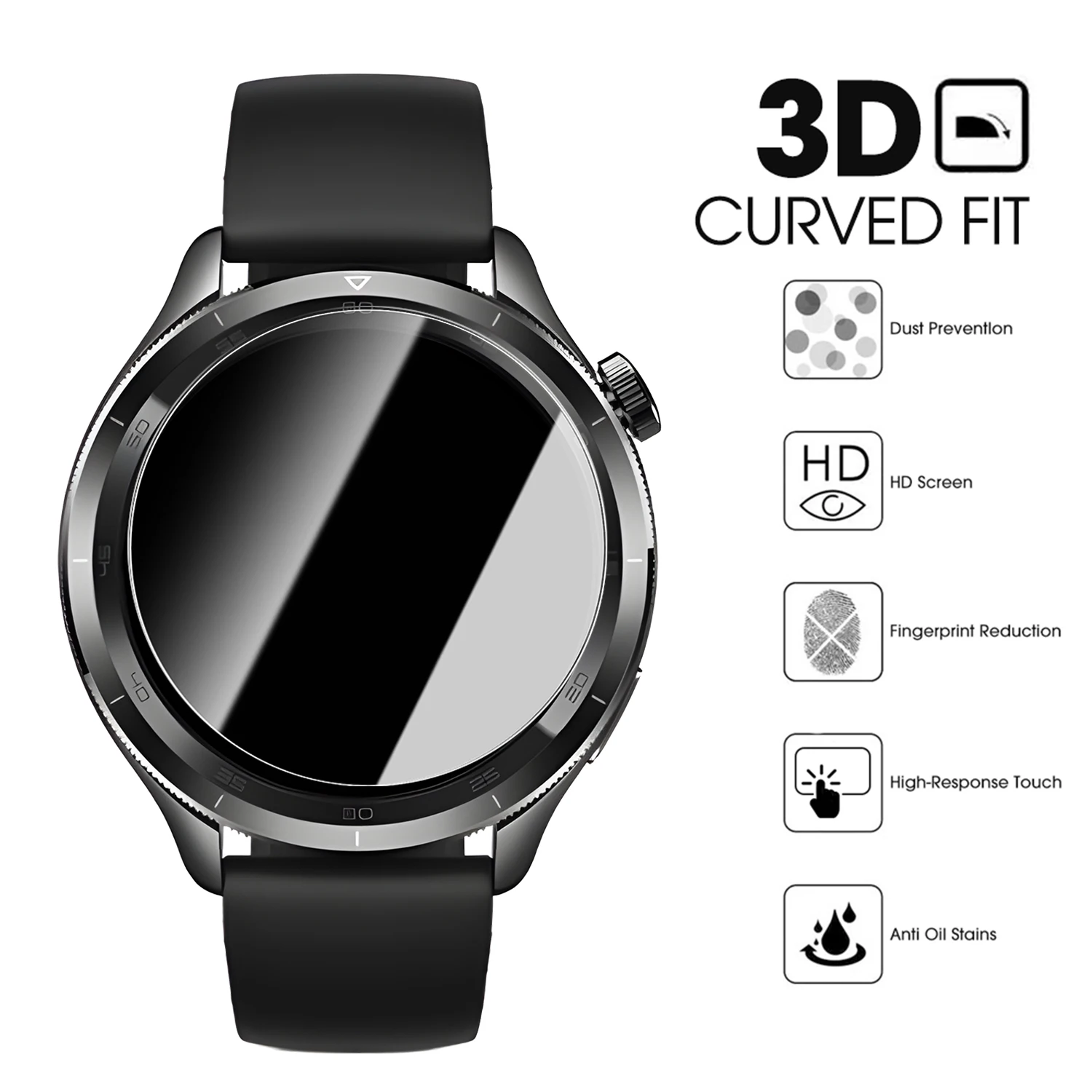 Durable Tempered Glass Screen Protectors for 41mm Smartwatch - Easy Installation Protective Cover Films