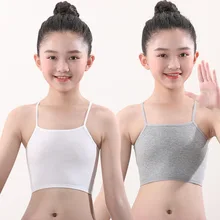 

EuerDoDo Girls Bra Cotton Tops Crop Teens For Girls Underwear Solid Color Sports Training Bras Casual Kids Teens Clothing