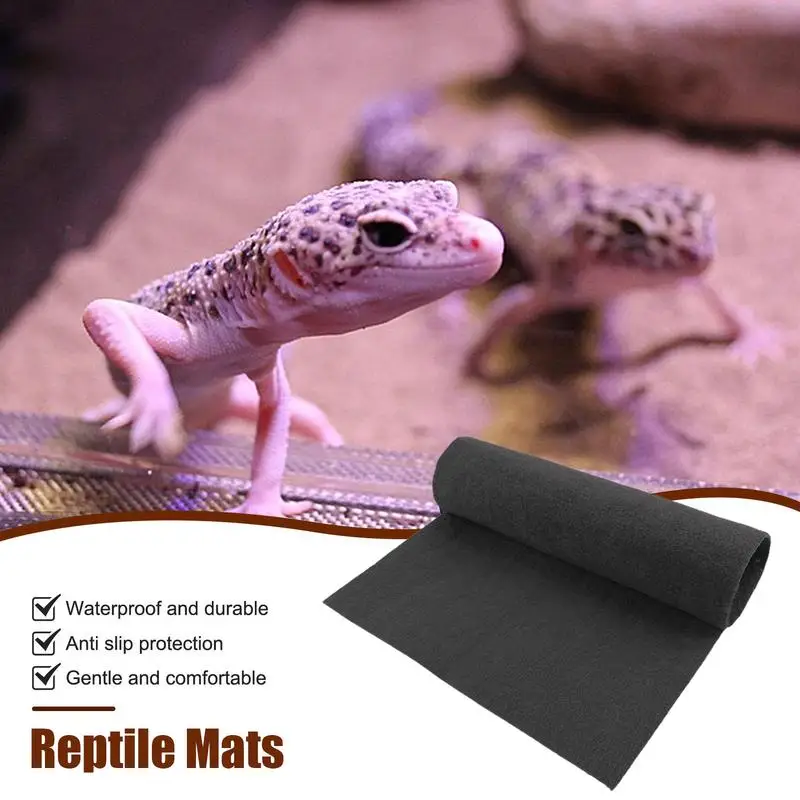 Lizard Cage Mat Non-Adhesive Reptile Terrarium Bedding Substrate