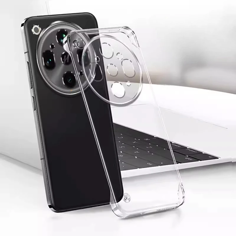 Ultra Plating Frameless Slim Transparent Hard Bumper Phone Case
