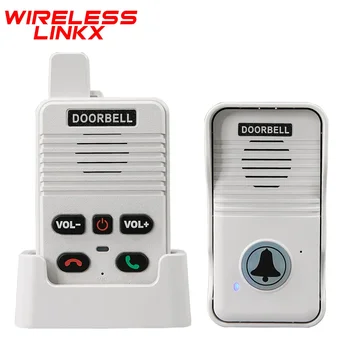 Wireless Voice Duplex Intercom Doorbell House Home Audio 200M with Rechargeable Battery Apartment Room Intercom Factory Office 1