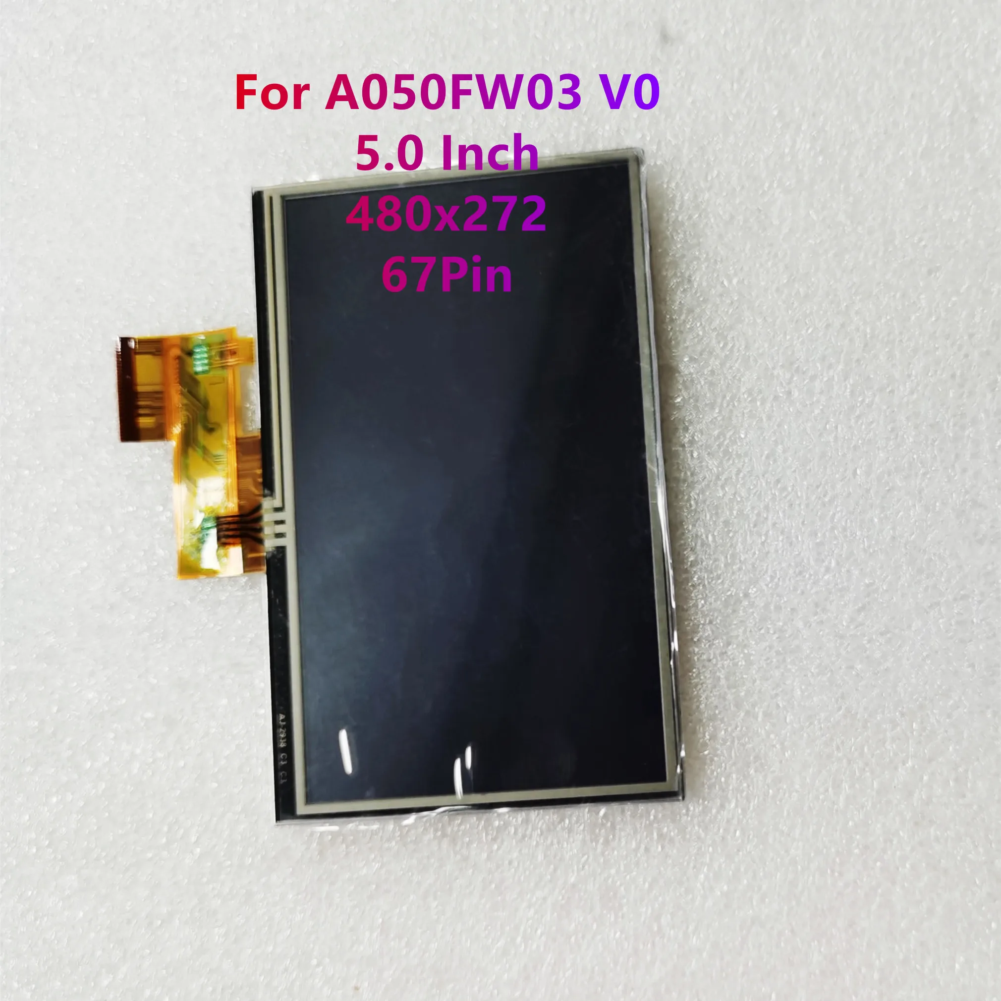 5.0'' Inch 480*272(RGB) 67Pin A050FW03 V0 LCD Display Screen