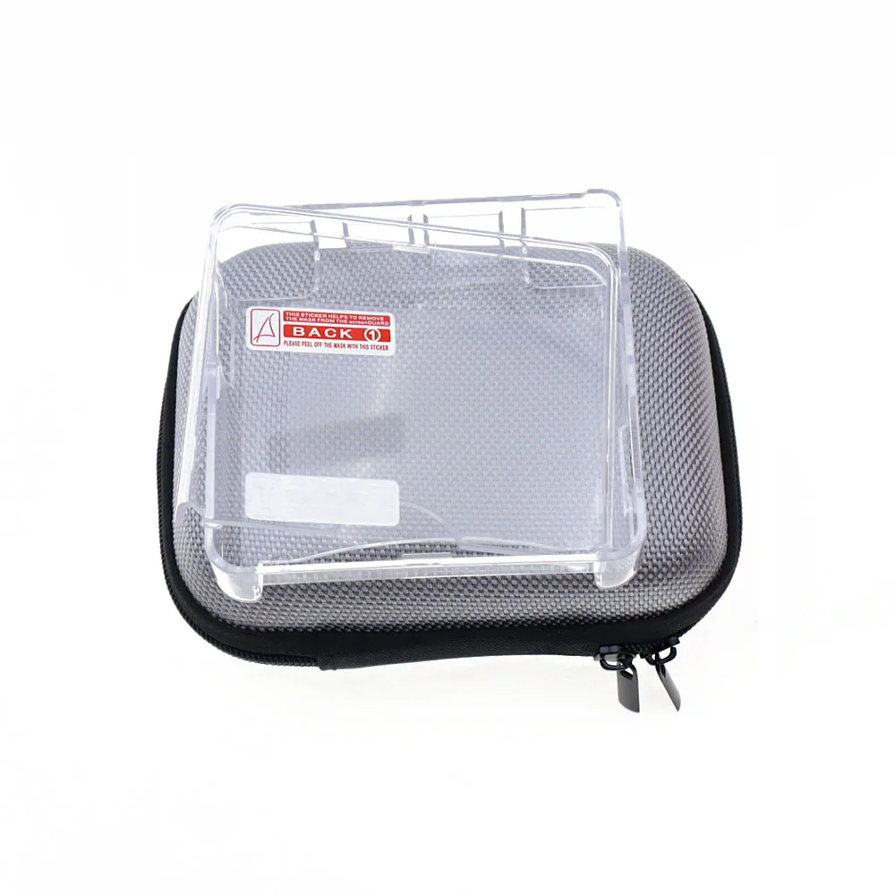 GBA SP 게임 콘솔용 휴대용 파우치 여행용 케이스 가방+투명 보호 쉘 및 스크린 보호 필름