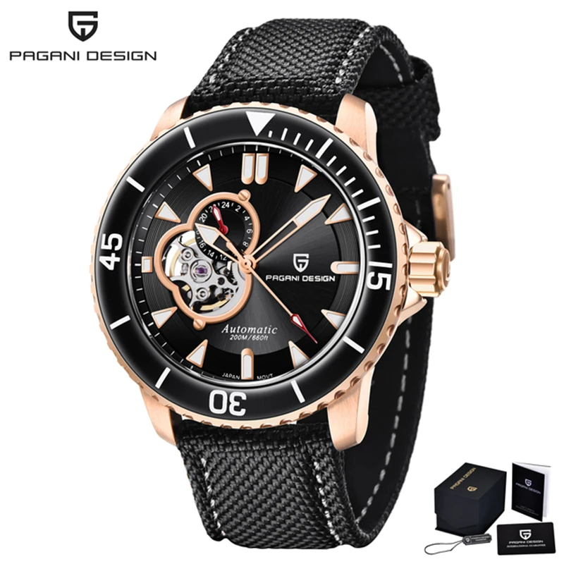 PAGANI DESIGN PD1736 VERDE AUTOMATICO SEIKONH39 JAPAN ZAFFIRO 200M OROLOGIO