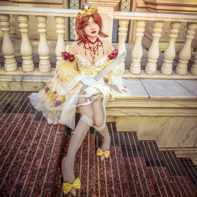 

Mary Cosplay Identity V Cosplay Costume Bloody Queen Sexy Dress Bloodbath Skin Uniforms Clothes Halloween Carnival Party Suit