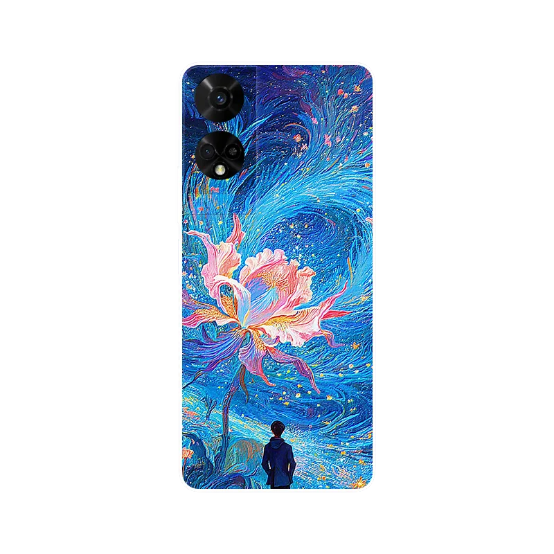 Wolf Painted Shockproof Silicone Phone Case - Stylish and Durable Cover