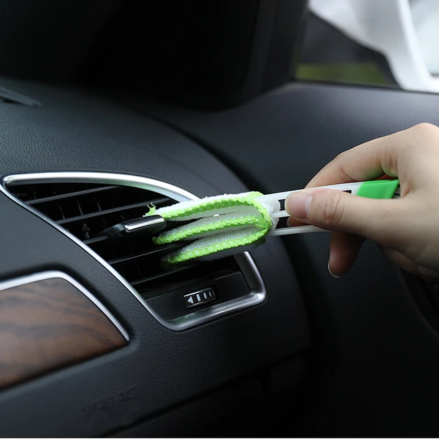 Car Vent Cleaner Brush Air Conditioner Vent Cleaner Detailing Dust Removal  Blinds Duster Outlet Brush Car-styling Auto Accessore - AliExpress