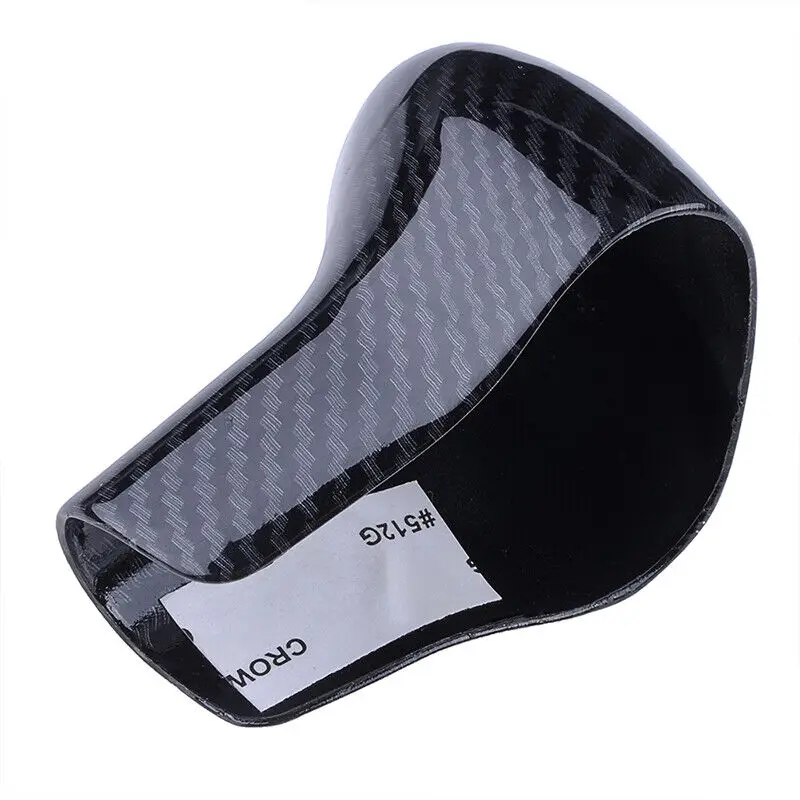 Carbon Fiber Color Gearshift Handle Frame Cover Sticker For Audi A4 A5 A6 S6 A7 S7 Gear Shift Knob Head Decal car accessories