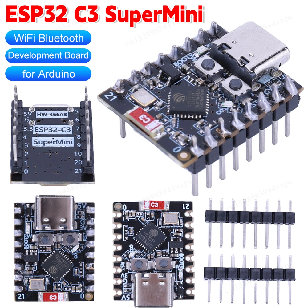 บอร์ดพัฒนา ESP32-C3 รุ่น SuperMini ขนาดเล็ก
