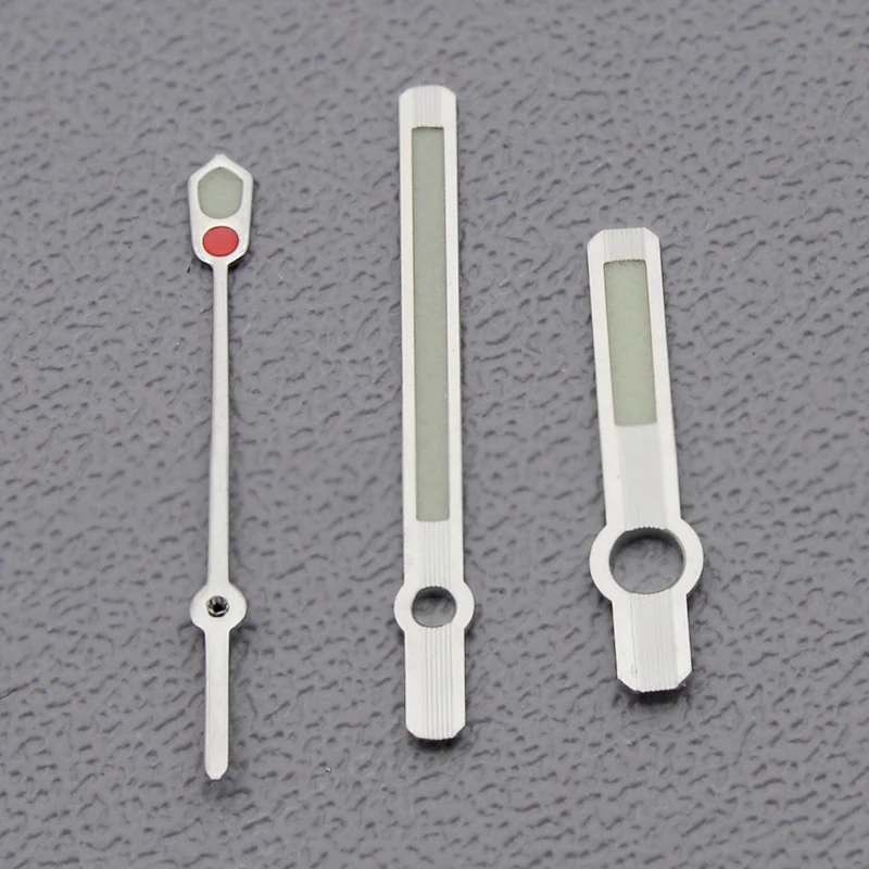 Green Fluorescent Watch Hands, Dimensions 8mm x 12.5mm x 11mm