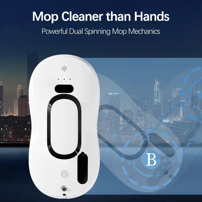 Household Window Inserting Robot Automatic Water Spray Cleaning Robot Vacuum Cleaner With Remote Control Electric Window Wiper 4