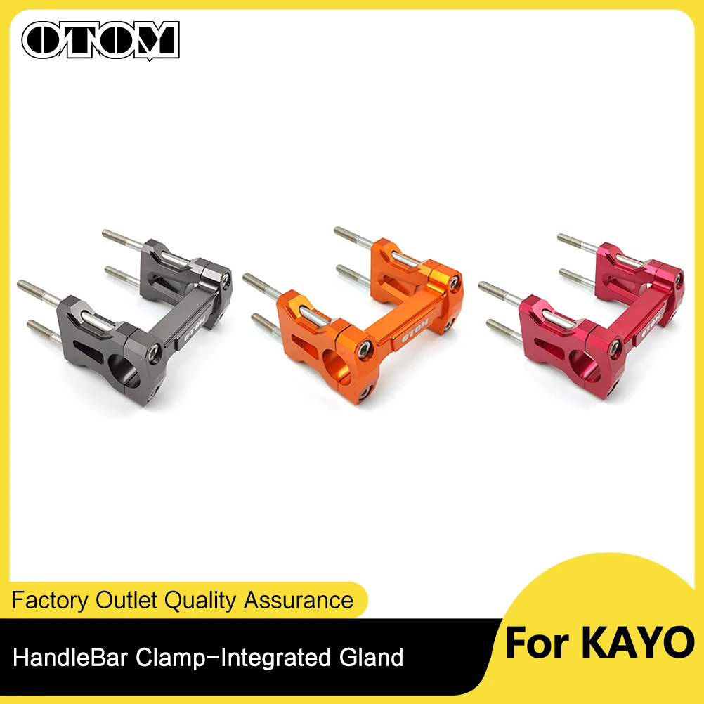 

Motorcycle Handlebar Riser Bar Mount Handle Clamp Universal 28mm 1 1/8" Integrated Gland For KAYO T4 GUIZUN MX6 Motorbike Parts