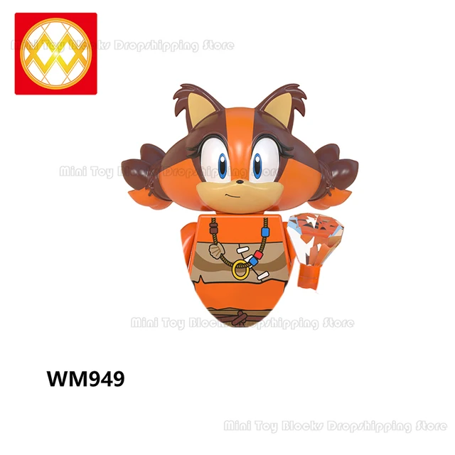 WM6086 WM6087 WM6088 LG1001 Sonics Anime Building blocks Amy Rose Ray Storm Shadow Bricks mini action toy figure Children gifts WM949