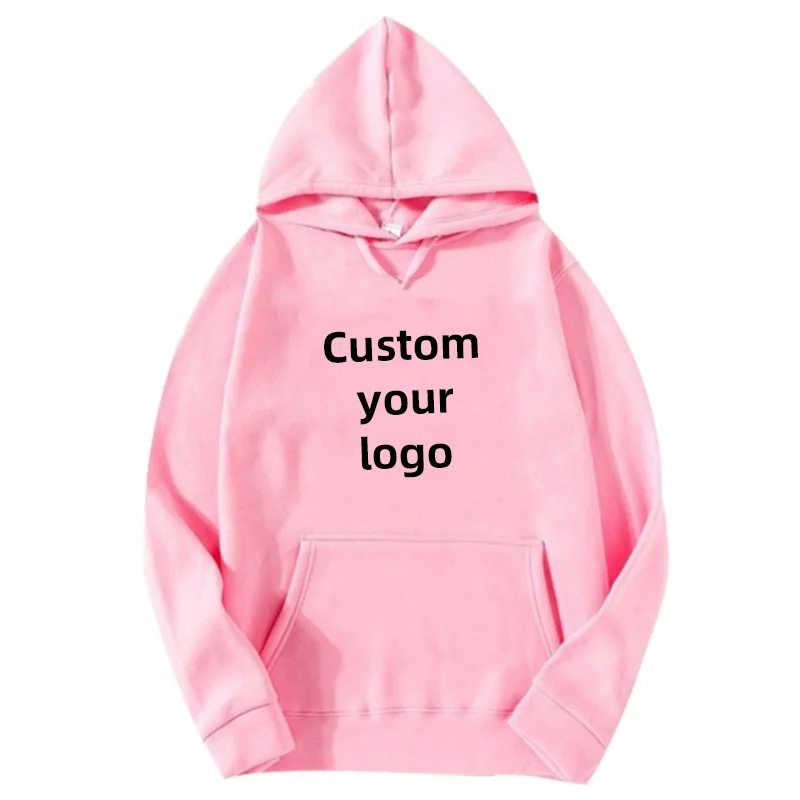 thumbnail image 1 of Sudadera con capucha estampada DIY para hombres y mujeres, Jersey holgado, primavera Otoño Invierno, algodón, personaliza tu logo con capucha (S-4XL), 1 of 5