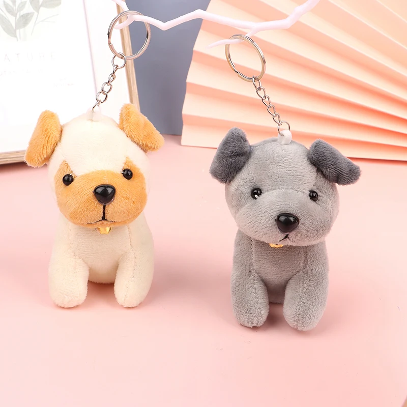 Cute Wolfhound Plush Toy Cartoon Wolf Dog Pendant Soft Stuffed Doll Keychain Backpack Car Bag Key Ring Decor Kid Gift