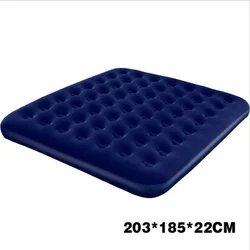 Colchón inflable flocado, cama doble extragrande de 2020 m de ancho, estera de tienda de nido de abeja, muebles de dormitorio, novedad de 1,8