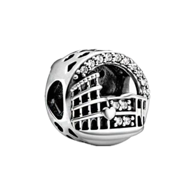 Hot Sale with Smiling Face, Cross, Love, Letters Family Forever Charm Bead Fit Original Silver 925 Necklace Bracelet DIY Jewelry 2