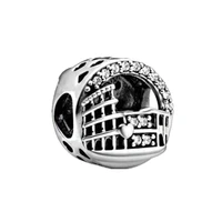 Hot Sale with Smiling Face, Cross, Love, Letters Family Forever Charm Bead Fit Original Silver 925 Necklace Bracelet DIY Jewelry 2
