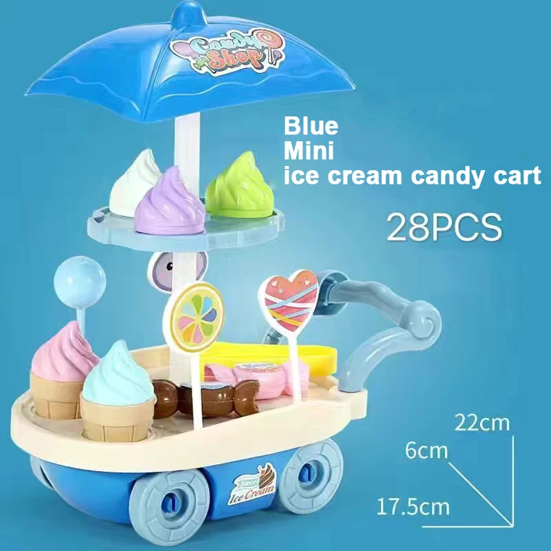 Mini carrinho de brinquedo para crianças, carrinho de brinquedo educacional  para casa de carrinho de sorvete, caminhão, sorvete, doces - AliExpress