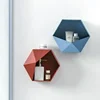New Home Decoration Wall Rack Flower Pot Rack Wall Decoration Storage Rack Hexagonal Storage Box Decoration Creative Combination 5
