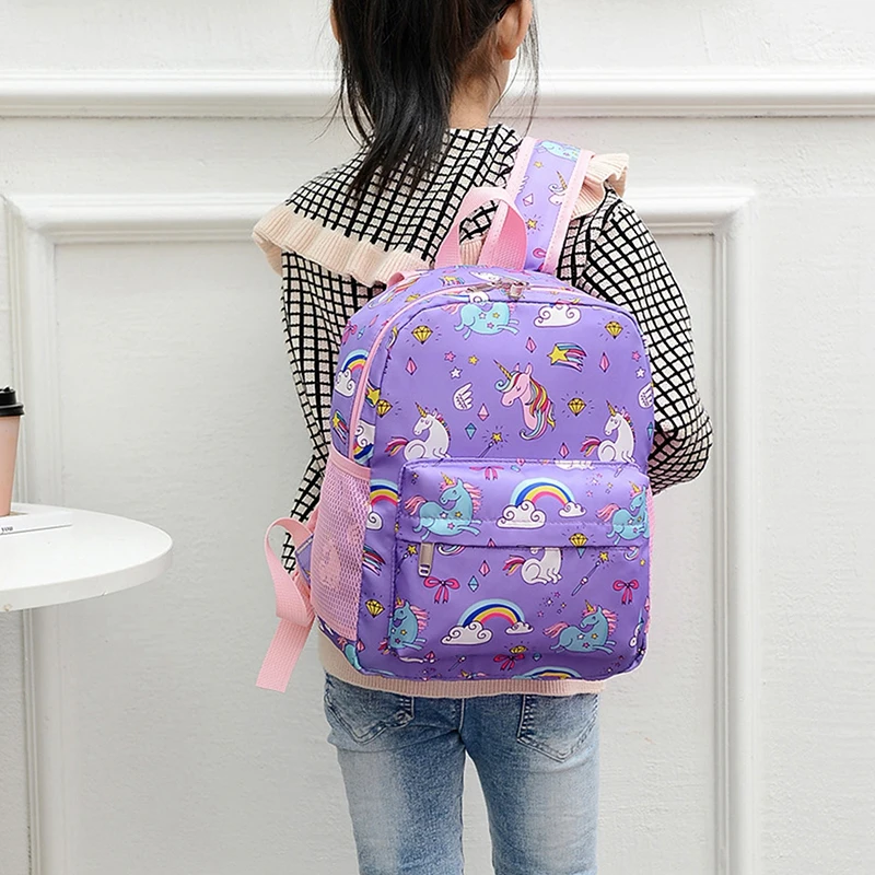 

Girl Unicorn Schoolbags Lager Capacity Cartoon School Backpack Kindergarten Primary School Backpacks Kawaii Kids Bag