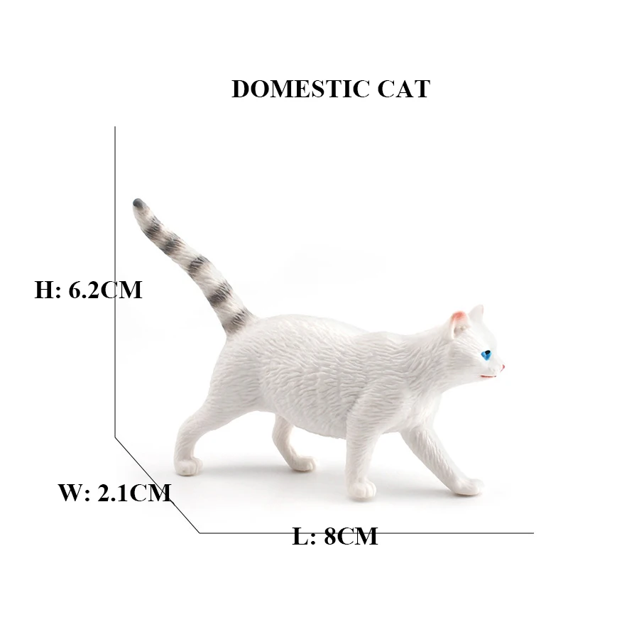 Hand-Painted Realistic Cat Figurines Set - Mini Kittens for Home and Office Decor