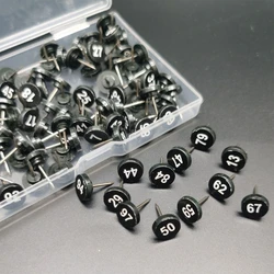 100Pcs Numbered Pushpins Numbered Map Pins Decorative Push Pins Photo File Thumbtack for Photo Wall Decor Bulletin Board