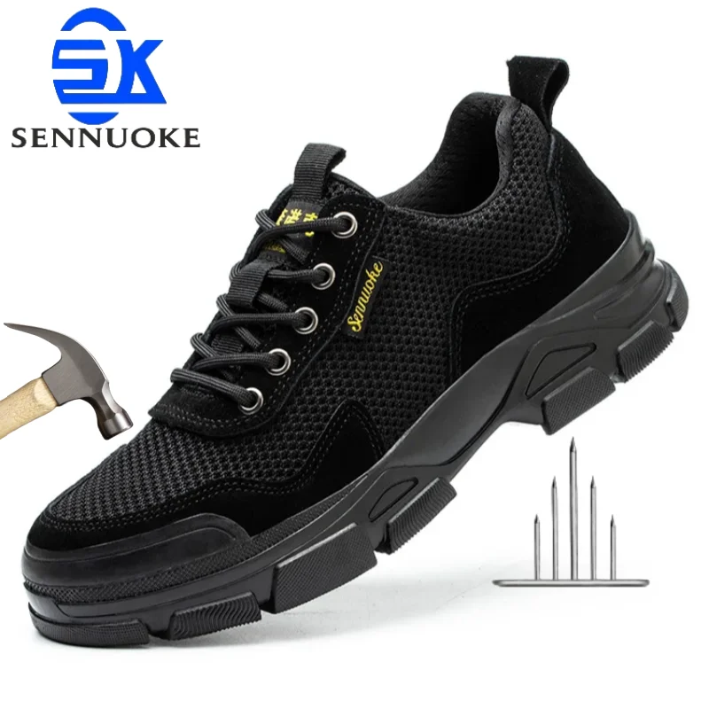 safety-shoes-manforwork-man's-safety-working-shoes-lightweight-work-wear-free-shipping-industrial-security-protection-waterproof