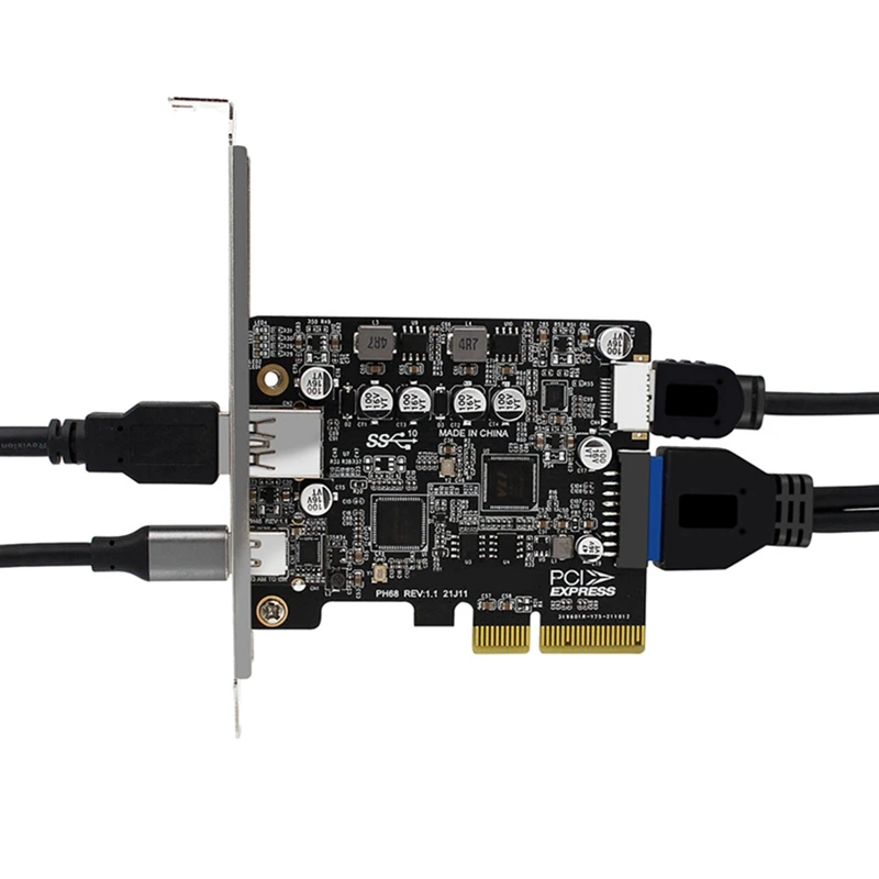 Front Type-E, 19P, 20P, Full-Interface Expansion Card,
