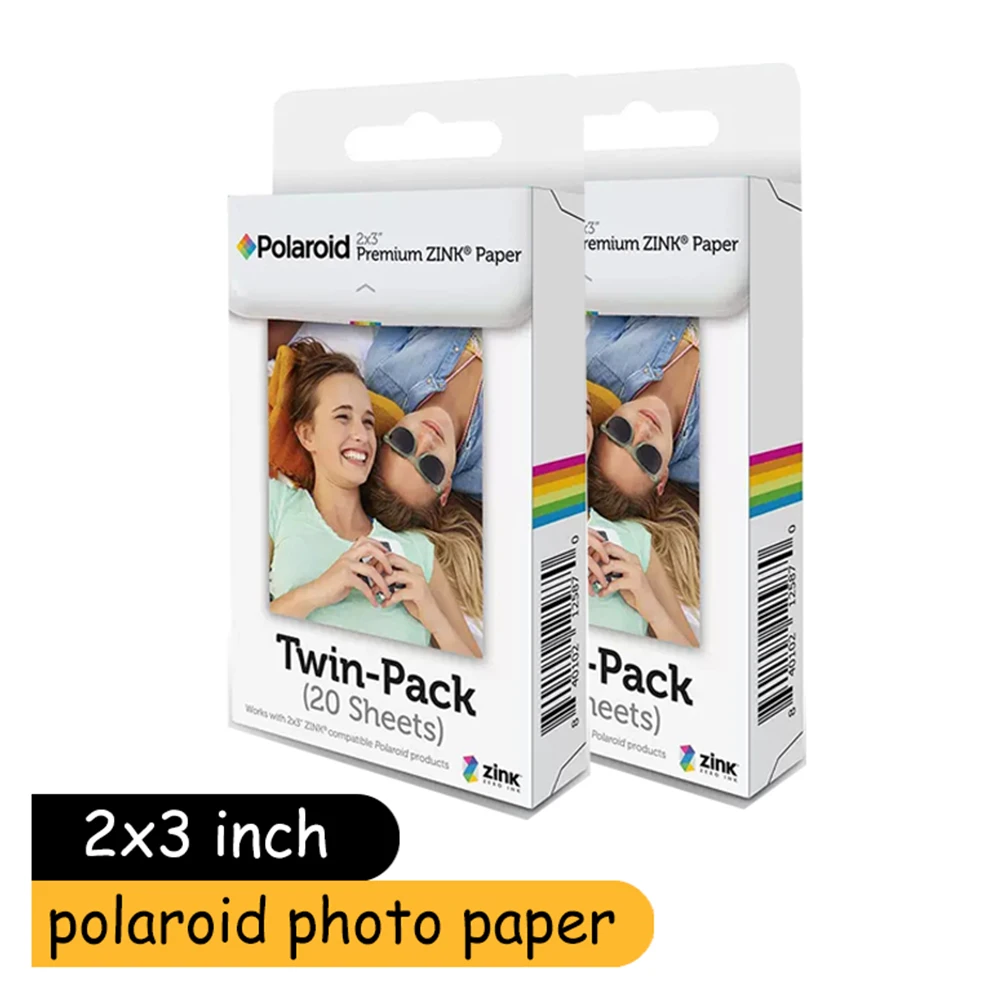 40 Sheets Polaroid Zink Paper 2x3 inch 