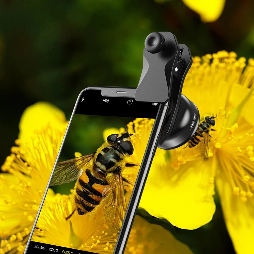 APEXEL 100mm 매크로 전화 렌즈 10X HD 전문 휴대 전화 카메라 매크로 렌즈 iPhone 16/15/14 Pro Max 모든 스마트 폰