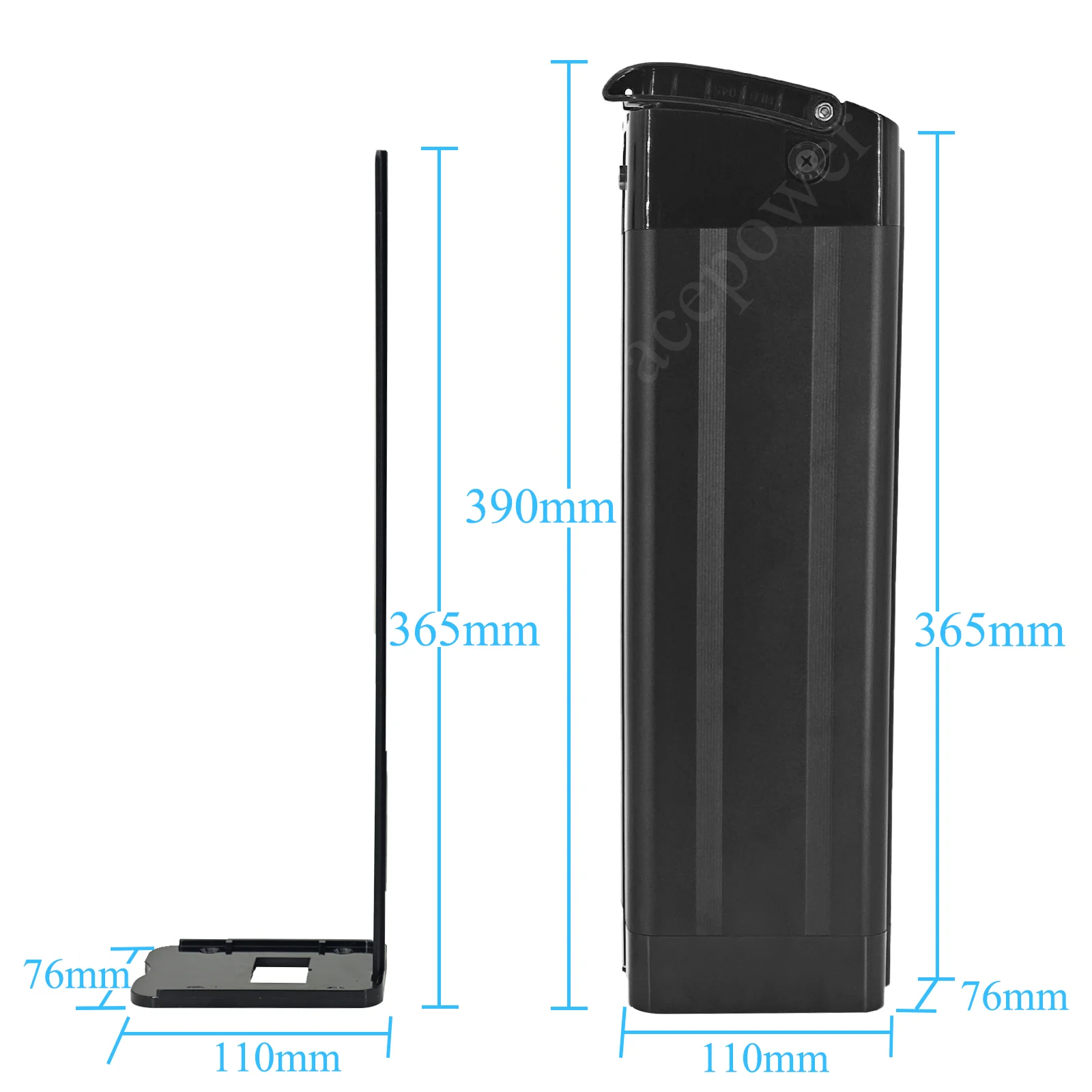 For E-Lux Tahoe GT-Stepthru Vitilan U3 U7 Step-thru Electric Bicycle Battery 48V 20Ah 36V 10.4Ah Silver Fish Battery for MoovWay