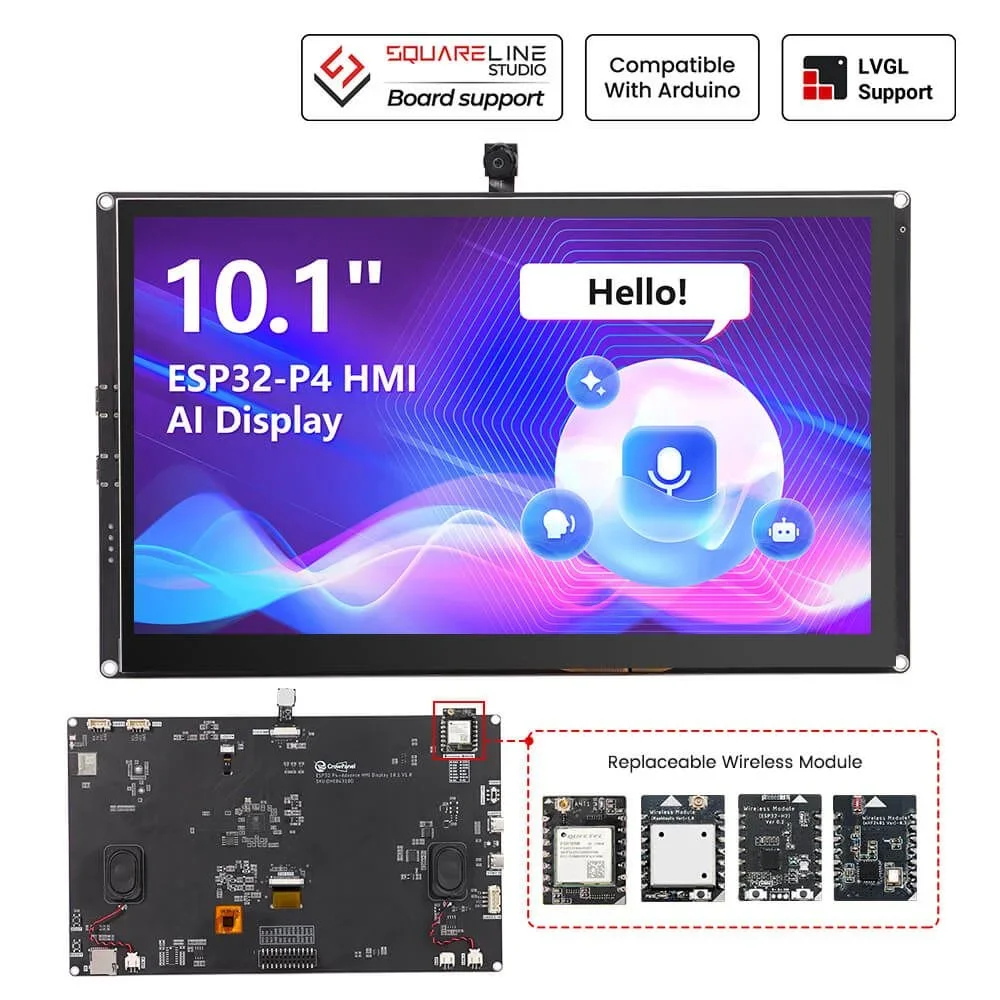 CrowPanel Advanced 10.1인치 ESP32-P4 HMI AI 디스플레이 ..