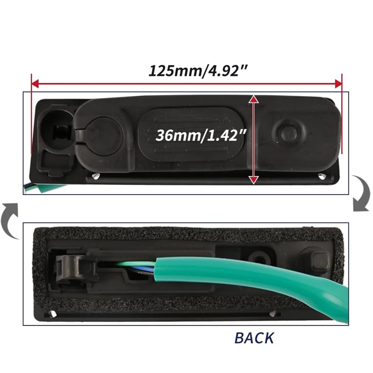 Car Rear Trunk Lid Lock Release Handle Tailgate Switch Button 5810A090 for Mitsubishi Outlander Sport ASX RVR 2011-