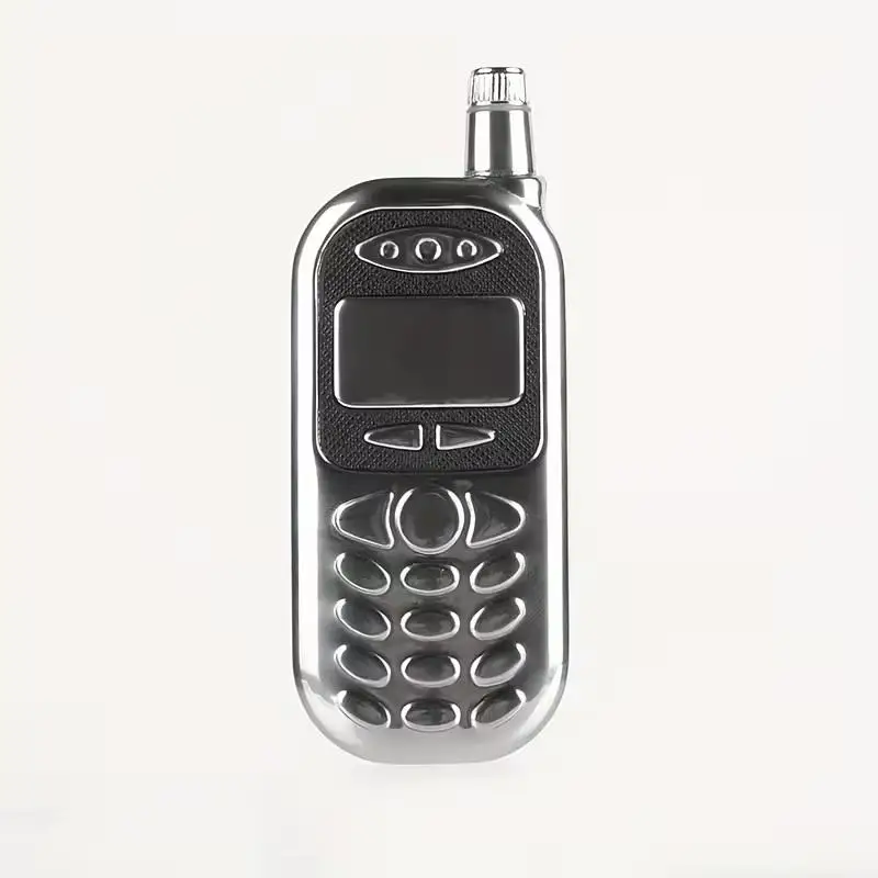 1pc 레트로 휴대폰 모양 병, 위스키 플라스크, 휴대용 창의적인 디스펜싱 병, 스테인레스 스틸 2.5oz 플라스크