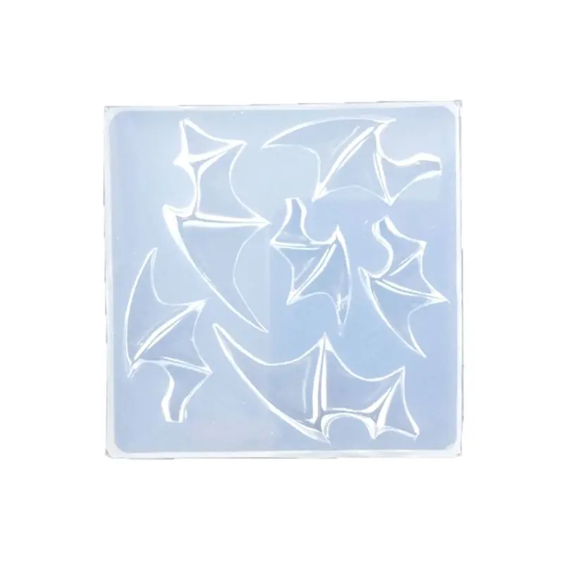 MXME Wings Devil Horns Wand Silicone Molds Earrings Keychain Resin Mould for DIY Craft Pendants Epoxy Casting Mold Jewellery