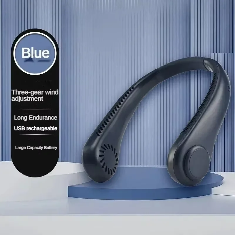 Hands-Free Neck Fan — Portable USB Rechargeable
