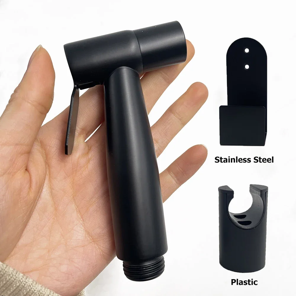 Black Toilet Bidet Faucet Sprayer Set Toilet Hand Spray Stainless Steel Bidet Spray Set Sprayer Cleaning Shower