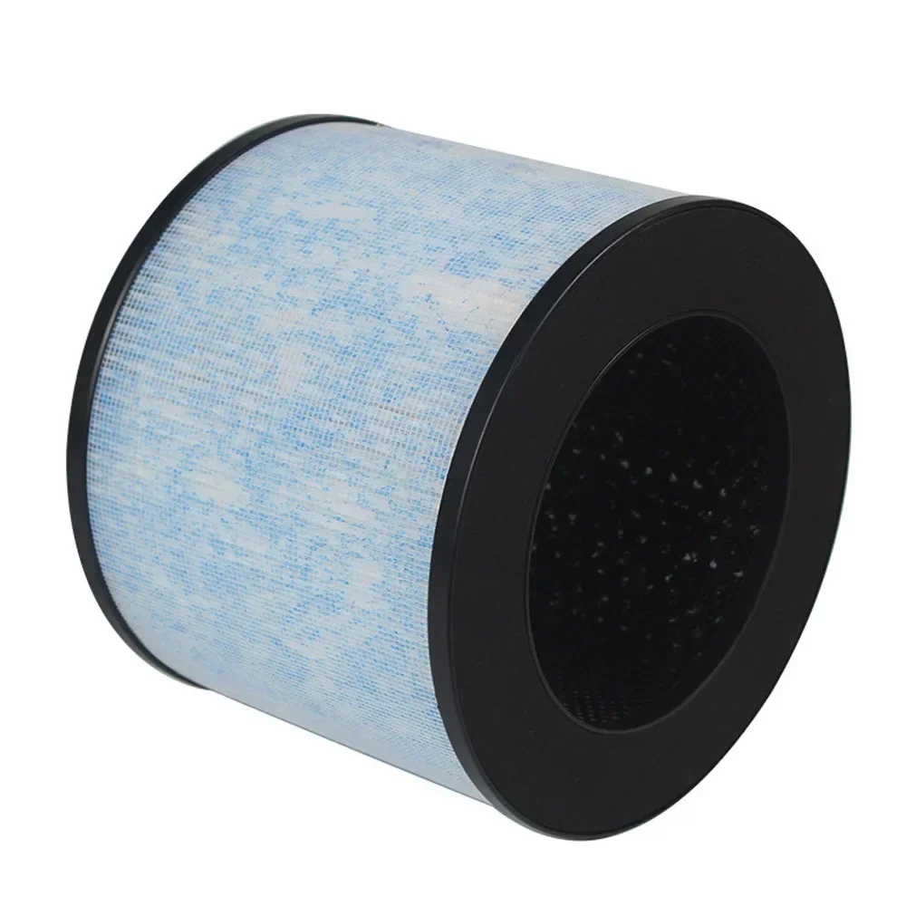 Filtre HEPA H13 pour purificateur d'air, vue de côté montrant l'épaisseur.