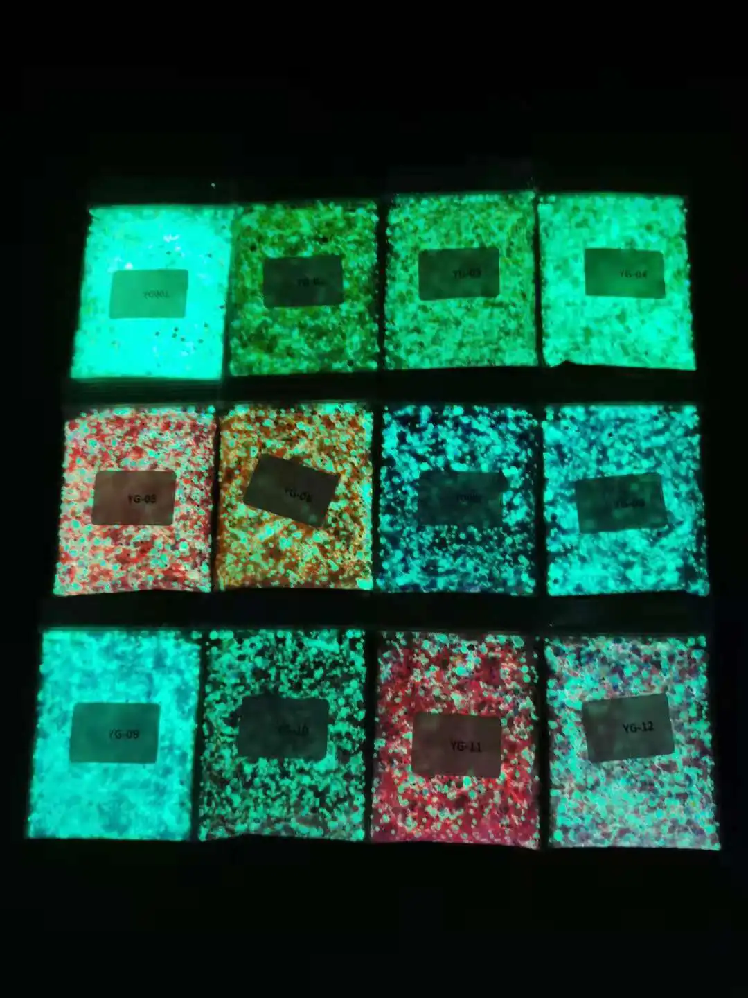 50g/bag Glowing Green Blue Light Luminous Nail Art Glitter Powder Phosphor Pigment Noctilucent Long-Lasting Glow in Dark nail powder nail glitter nail pigment nail decoration nail decorations nail powder set luminous pigment